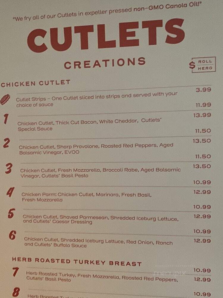 Cutlets Sandwich - Brooklyn, NY menu_pic