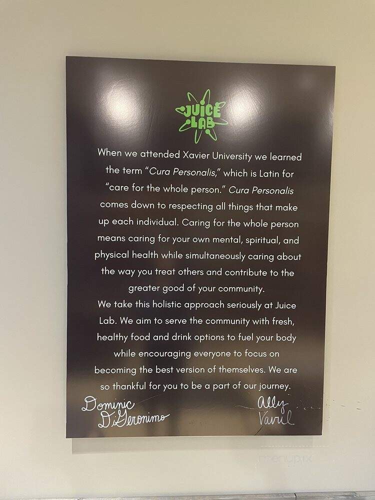 Juice Lab Cleveland - Brecksville, OH menu_pic