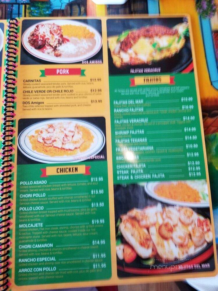 Mi Rancho - Fredericksburg, VA menu_pic