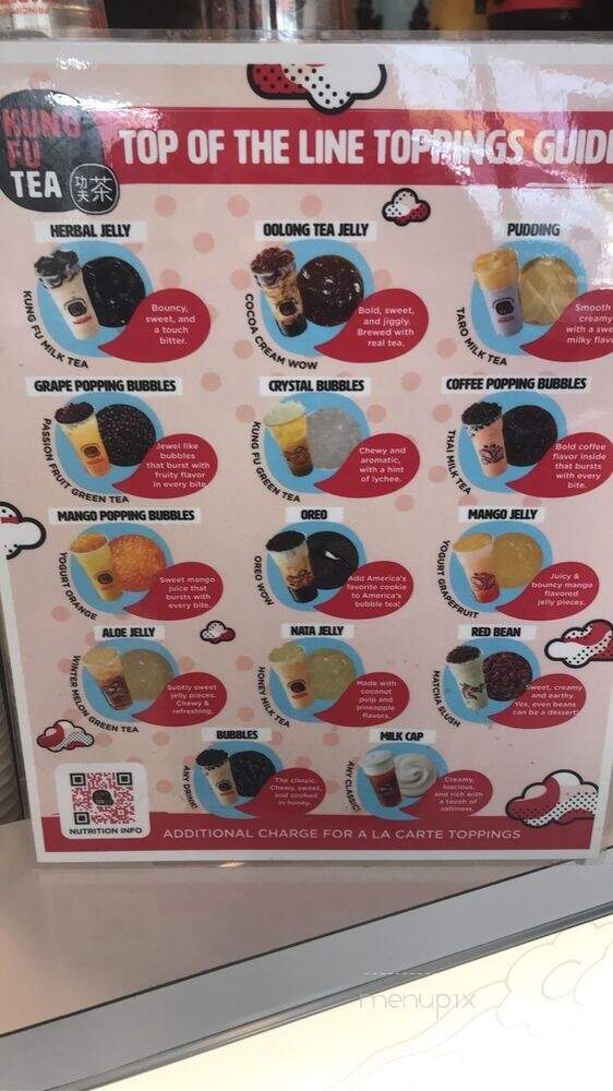 Kung Fu Tea - Boca Raton, FL menu_pic