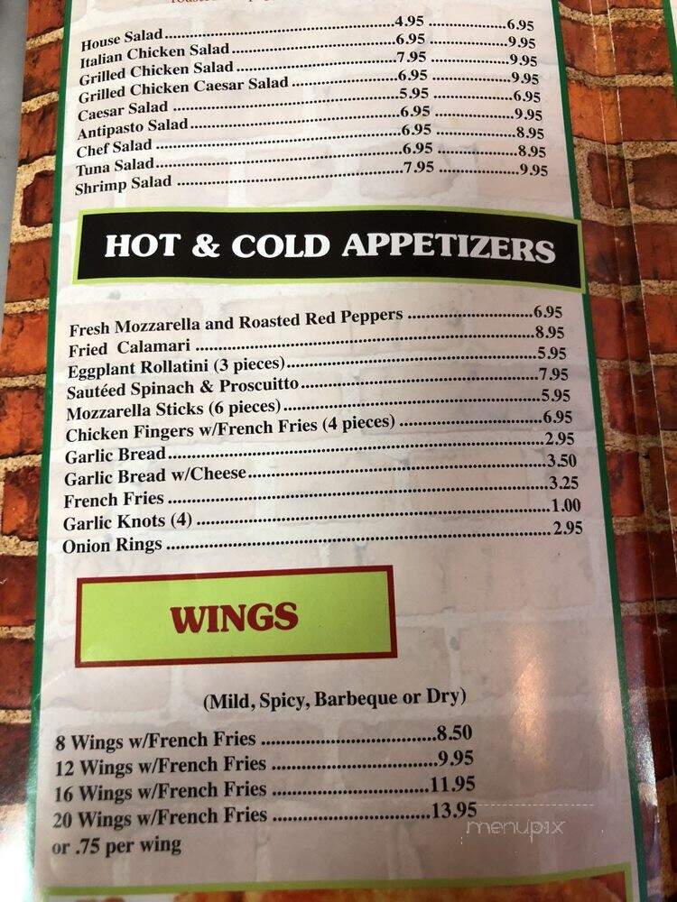 Elias Pizza and Restaurant - Spring Valley, NY menu_pic