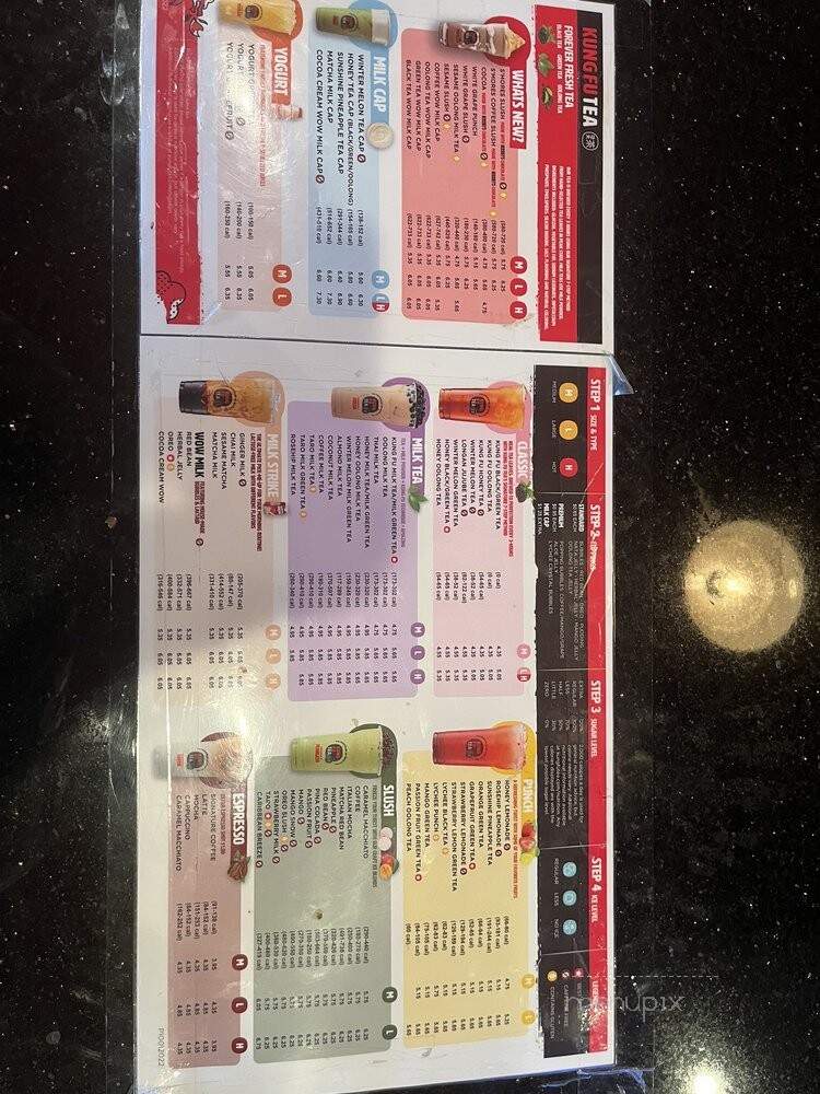 Kung Fu Tea - Cherry Hill, NJ menu_pic
