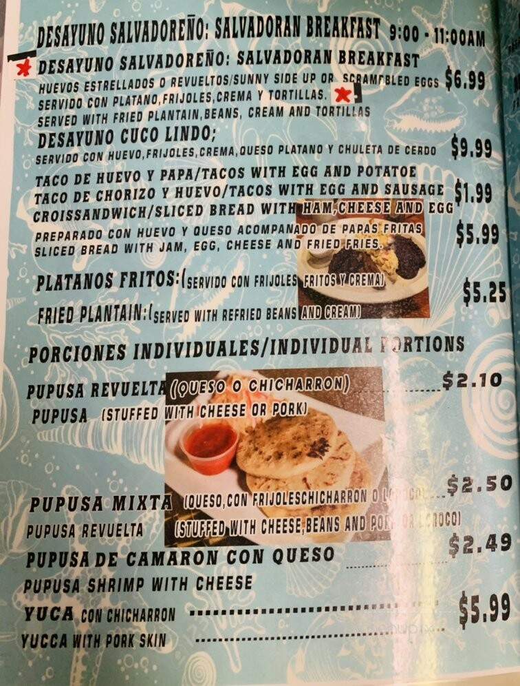 Cuco Lindo - Houston, TX menu_pic
