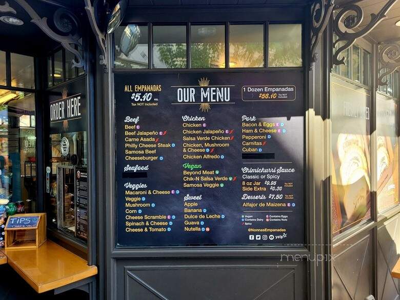 Nonna's Empanadas - Glendale, CA menu_pic