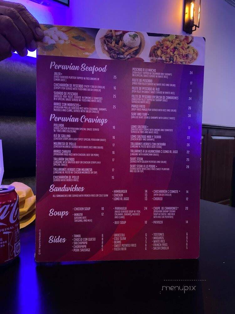 Smoked Barn Of Peru - Huntington Station, NY menu_pic