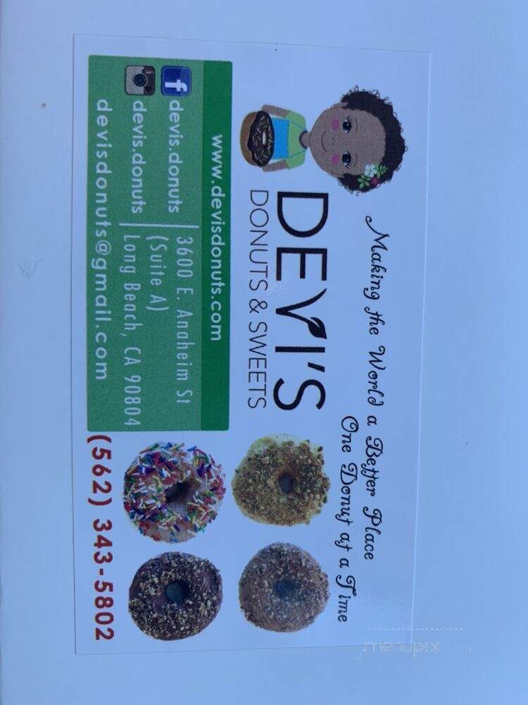 Devis Donuts and Sweets - Long Beach, CA menu_pic