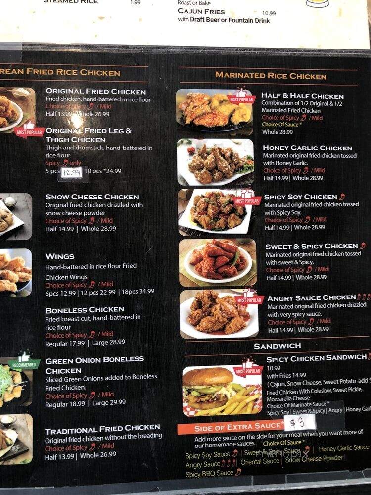 Knockout Chicken - Chula Vista, CA menu_pic