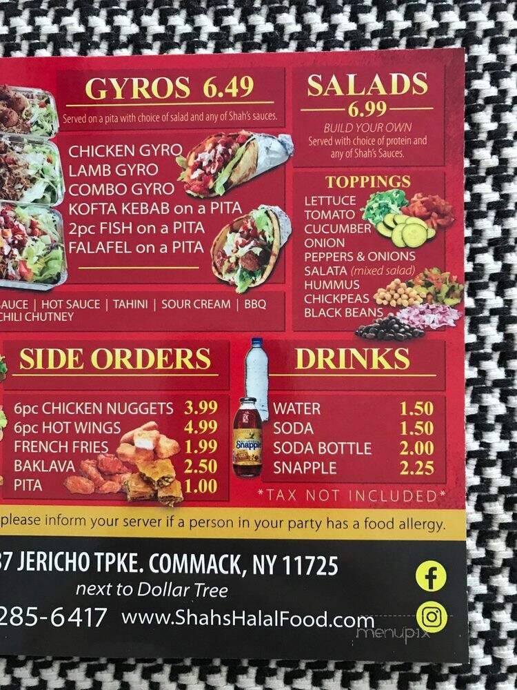 Shah's Halal Food - Commack, NY