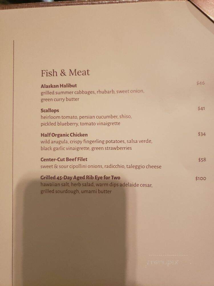 Adelaide - Del Mar, CA menu_pic