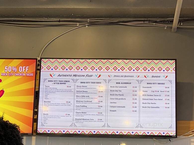Rock City Taco & Margarita Bar - Little Rock, AR menu_pic