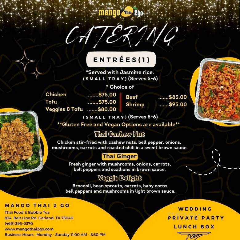 Mango Thai 2 Go - Garland, TX menu_pic