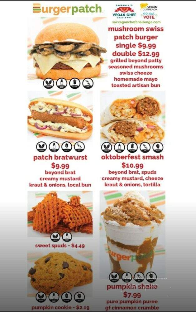 Burger Patch - Sacramento, CA menu_pic