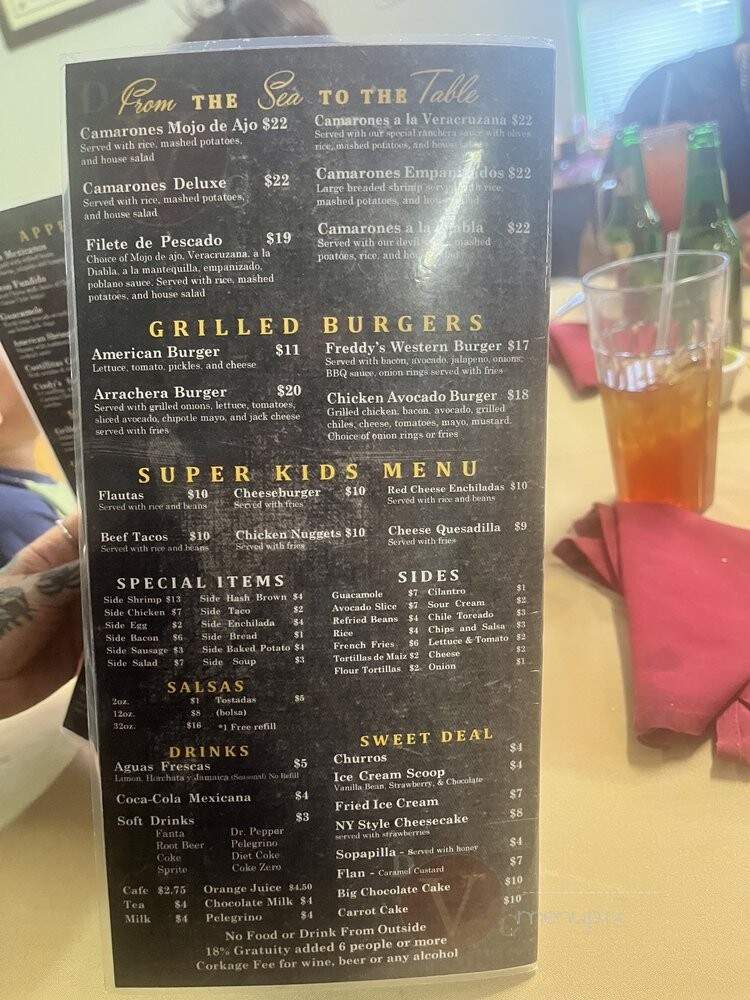 Victorias Restaurant - Canutillo, TX menu_pic
