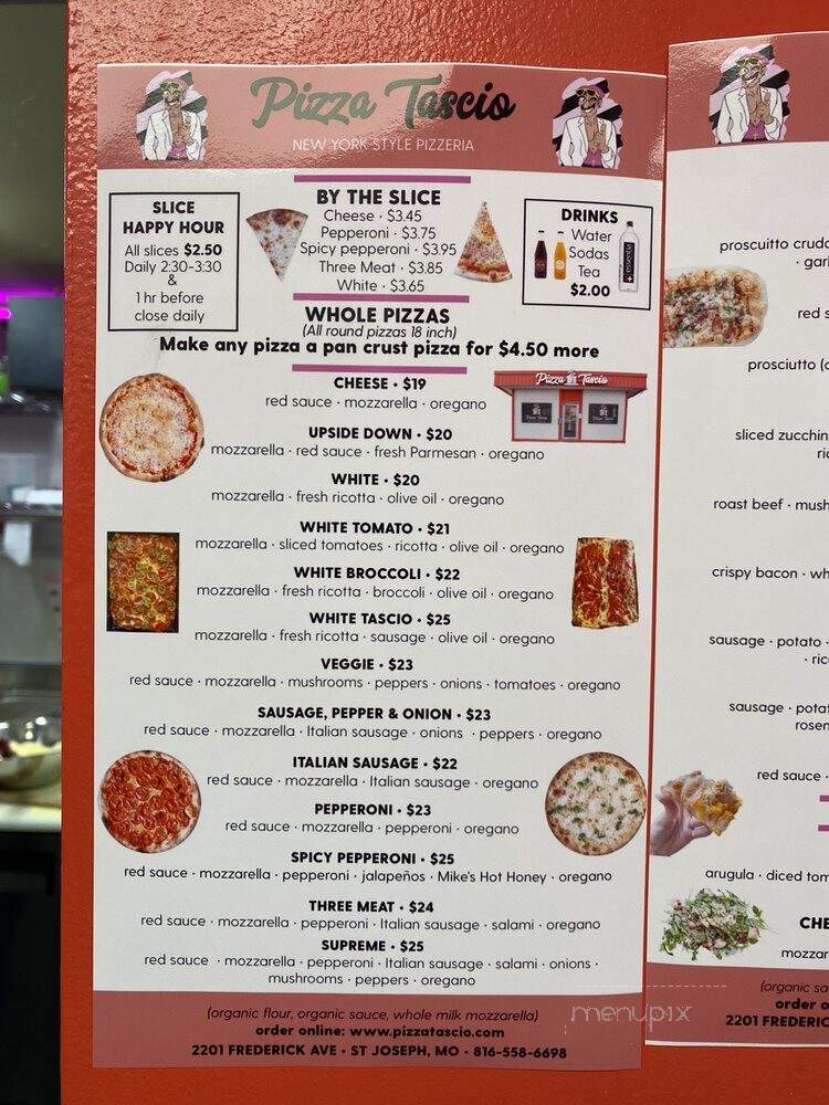 Pizza Tascio - St Joseph, MO menu_pic