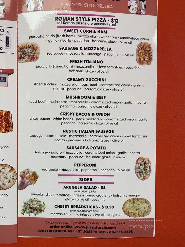 Pizza Tascio - St Joseph, MO menu_pic