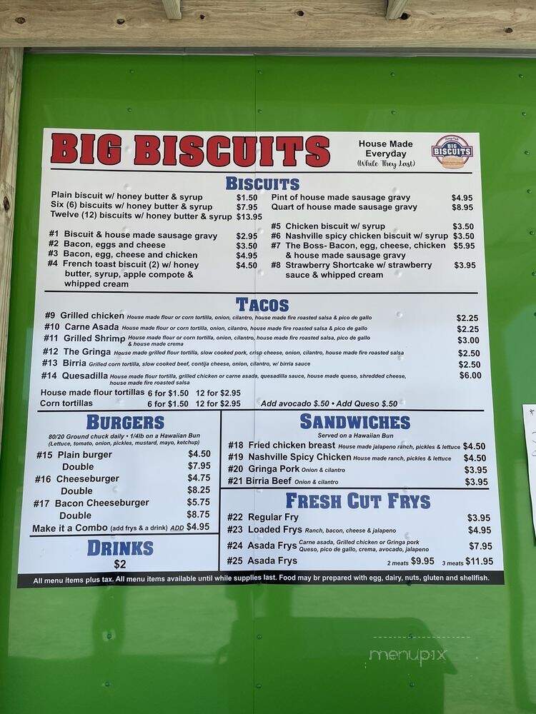 Big Biscuits - Pensacola, FL menu_pic
