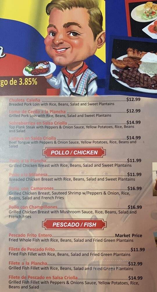 La Casa de Peinado - Pembroke Pines, FL menu_pic