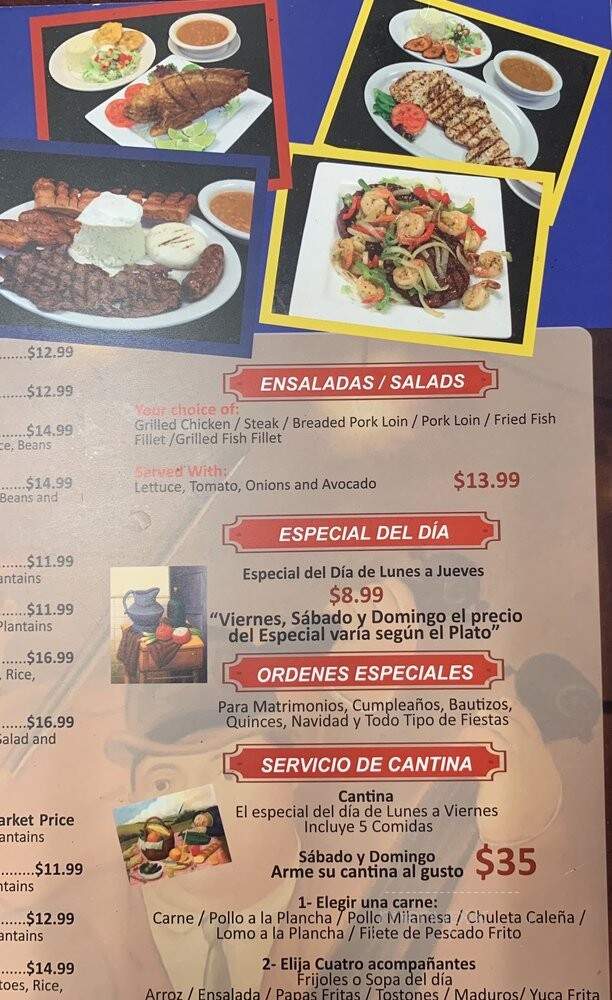 La Casa de Peinado - Pembroke Pines, FL menu_pic