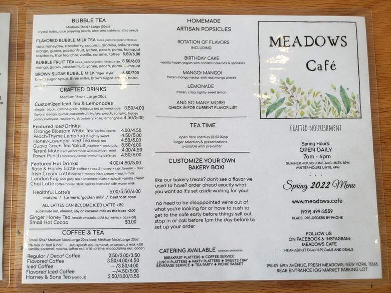 Meadows Cafe - Fresh Meadows, NY menu_pic