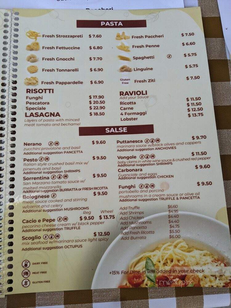 Pasta Market - Miami, FL menu_pic