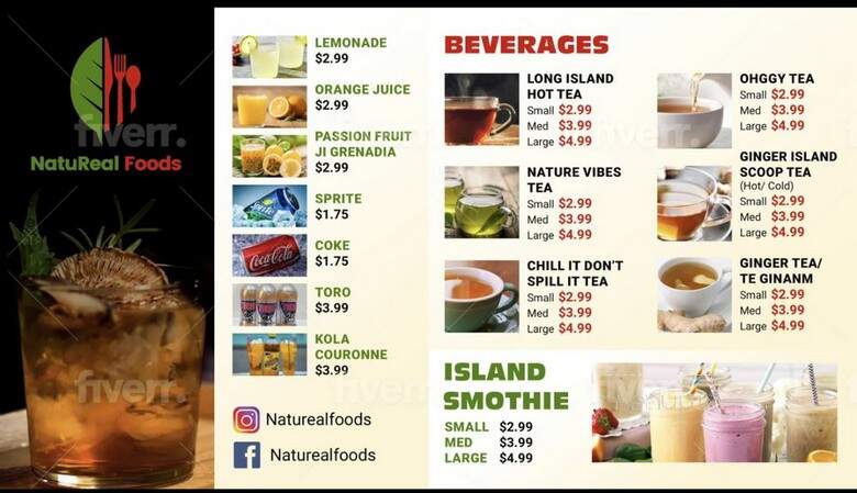 NatuReal Foods - Los Angeles, CA menu_pic