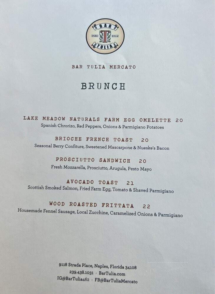 Bar Tulia - Naples, FL