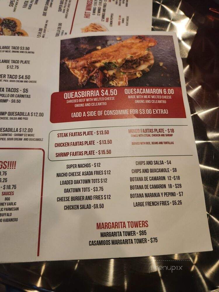 Que Rico Nightclub and Restaurant - Oakland, CA menu_pic