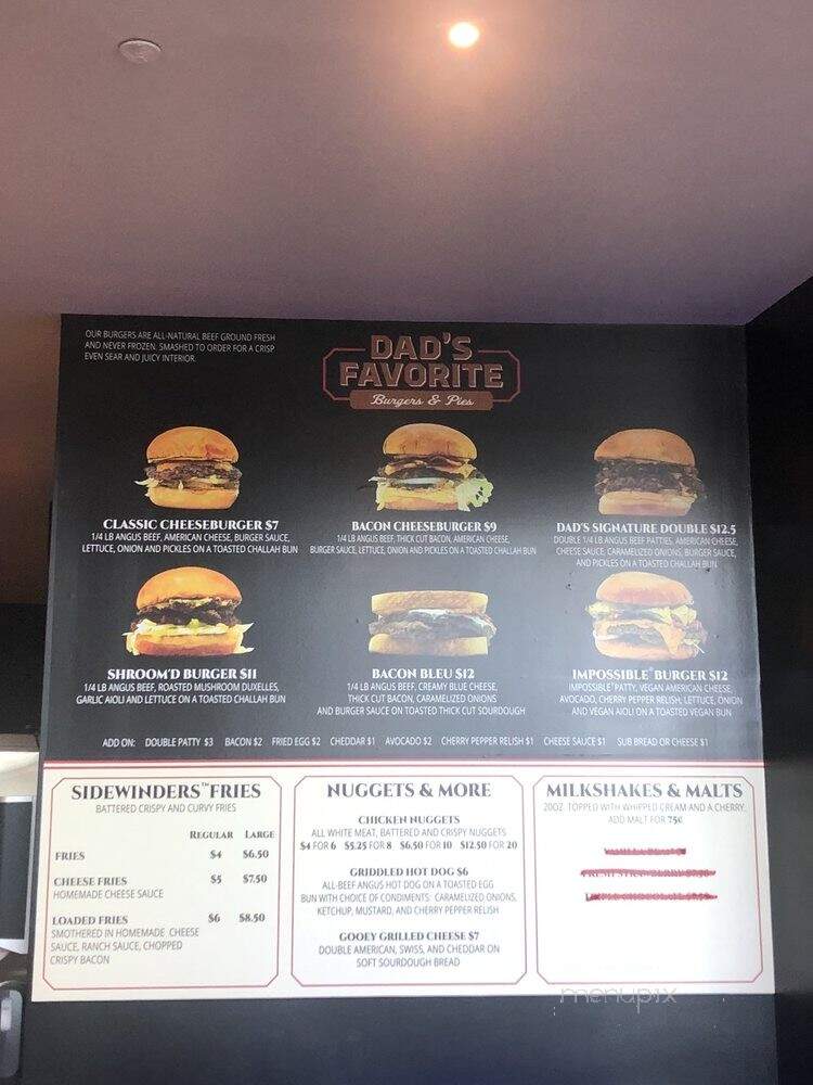 Dad's Favorite Burgers & Pies - Delray Beach, FL menu_pic