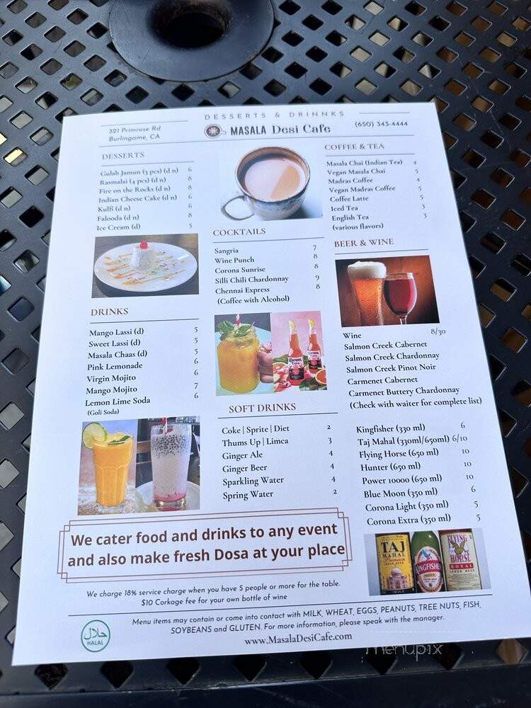 Masala Desi Cafe - Burlingame, CA menu_pic