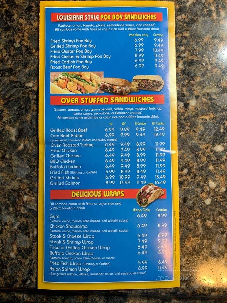 Sharks Fish & Chicken - Baltimore, MD menu_pic