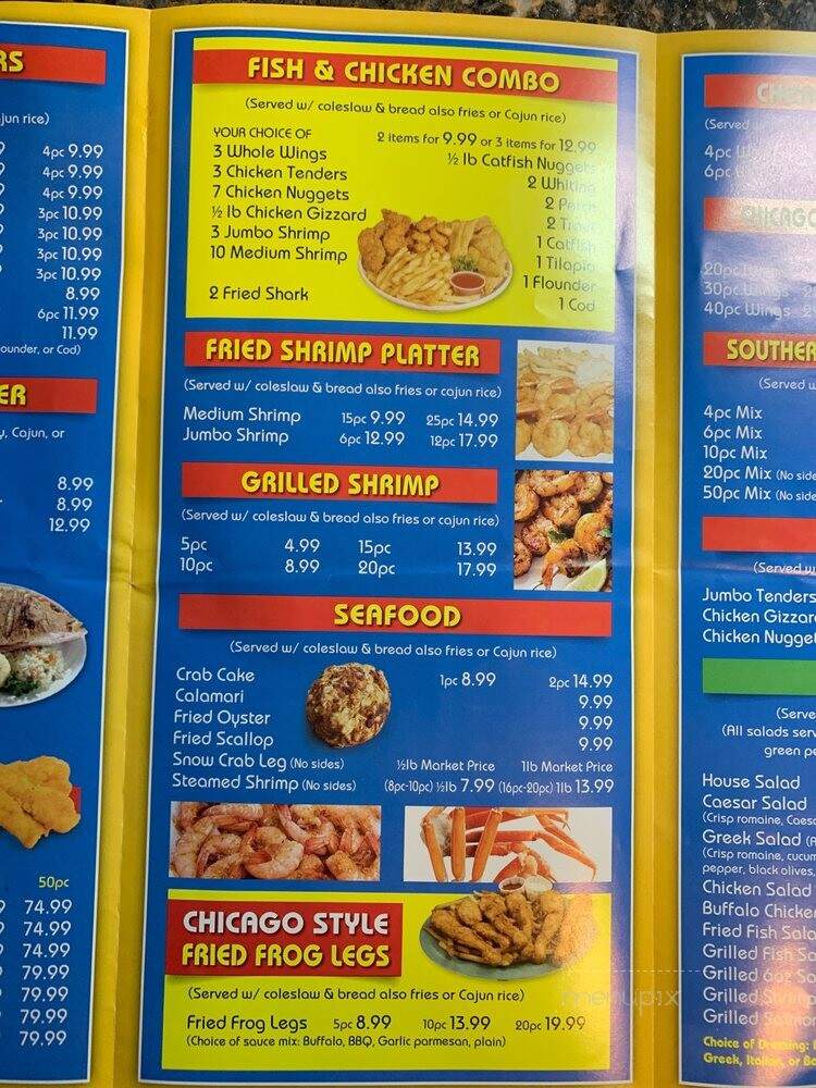 Sharks Fish & Chicken - Baltimore, MD menu_pic
