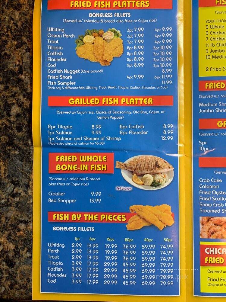 Sharks Fish & Chicken - Baltimore, MD menu_pic