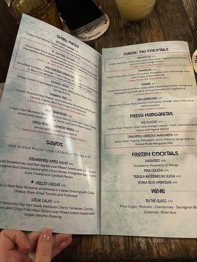 Beachcombers Tiki Hut - Kill Devil Hills, NC menu_pic