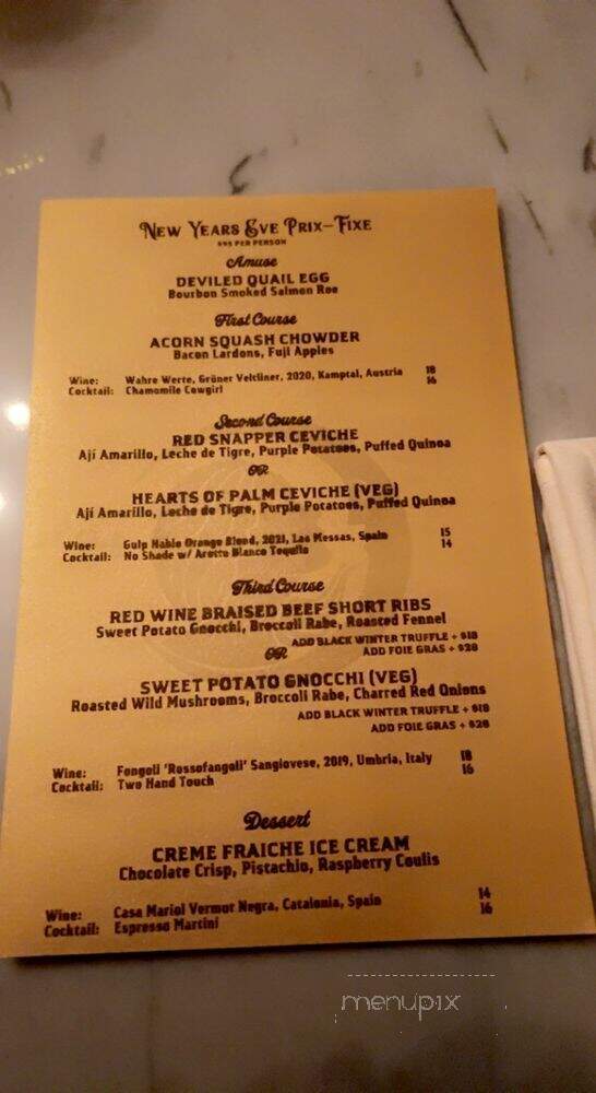 Honey Moon Spirit Lounge - Austin, TX menu_pic