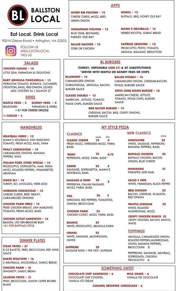 Ballston Local - Arlington, VA menu_pic
