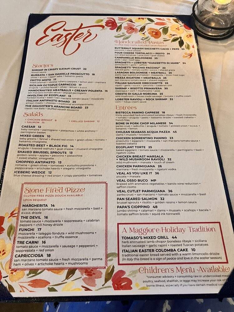 The Italian Daughter - Scottsdale, AZ menu_pic