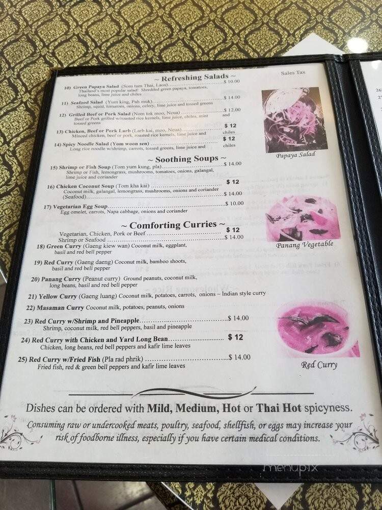 Heart of Thai Cuisine - Kaneohe, HI menu_pic