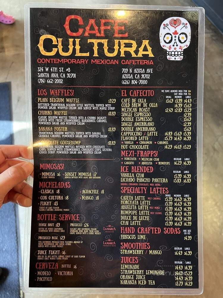 Cafe Cultura - Azusa, CA menu_pic