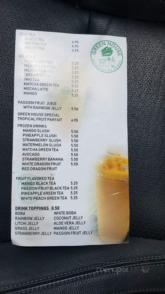 Green House oba Tea and Pho - West Palm Beach, FL menu_pic