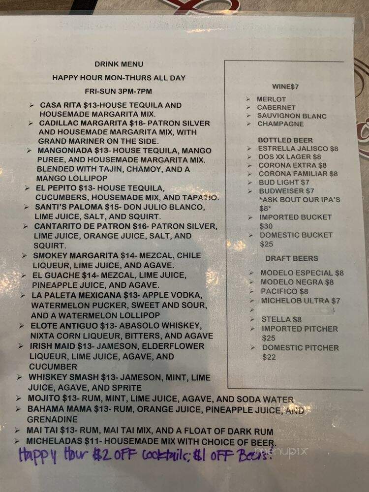 La Casa Del Cocinero - La Mirada, CA menu_pic