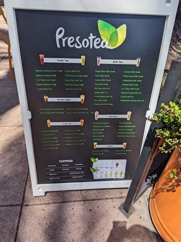 Presotea Anaheim - Anaheim, CA menu_pic