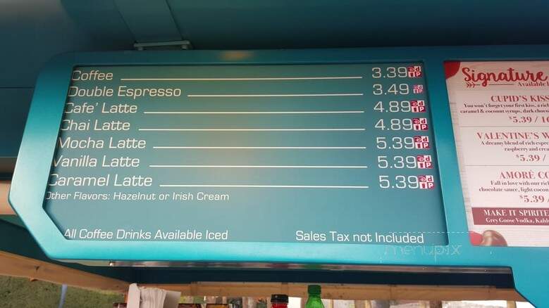 Joffrey's Espresso, Coffee and Pastries - Bay Lake, FL menu_pic