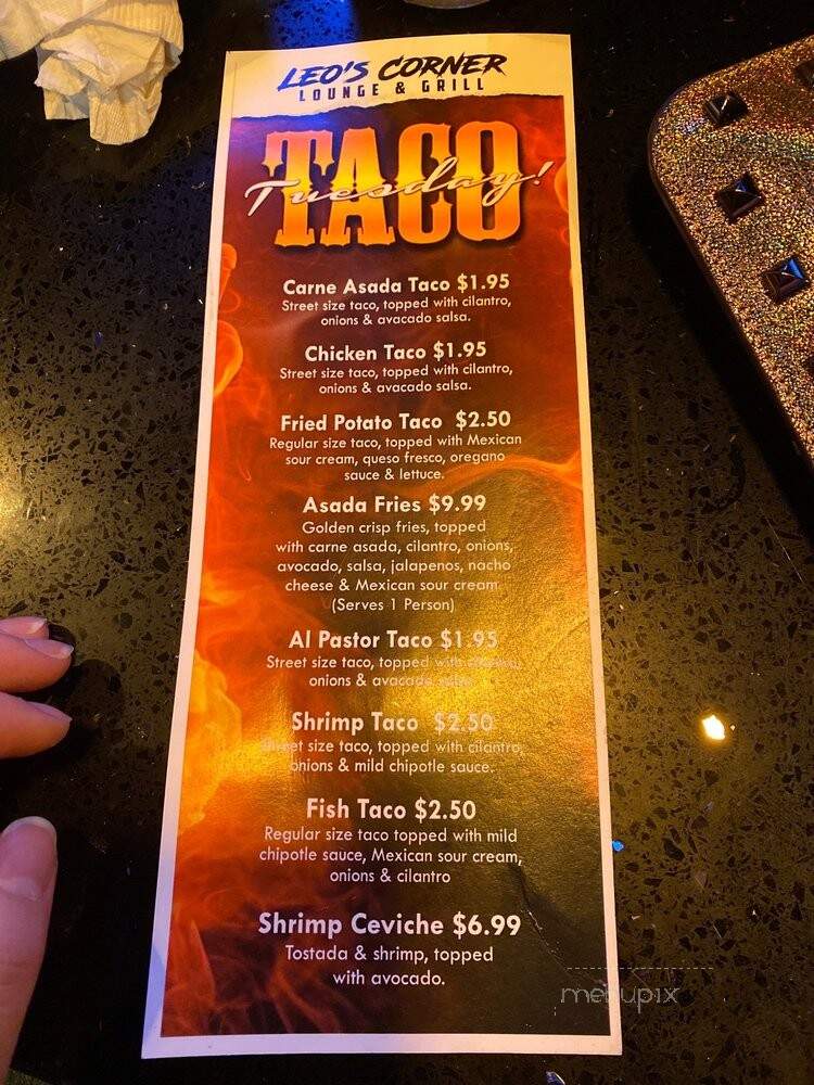 Leo's Corner Lounge and Grill - Upland, CA menu_pic