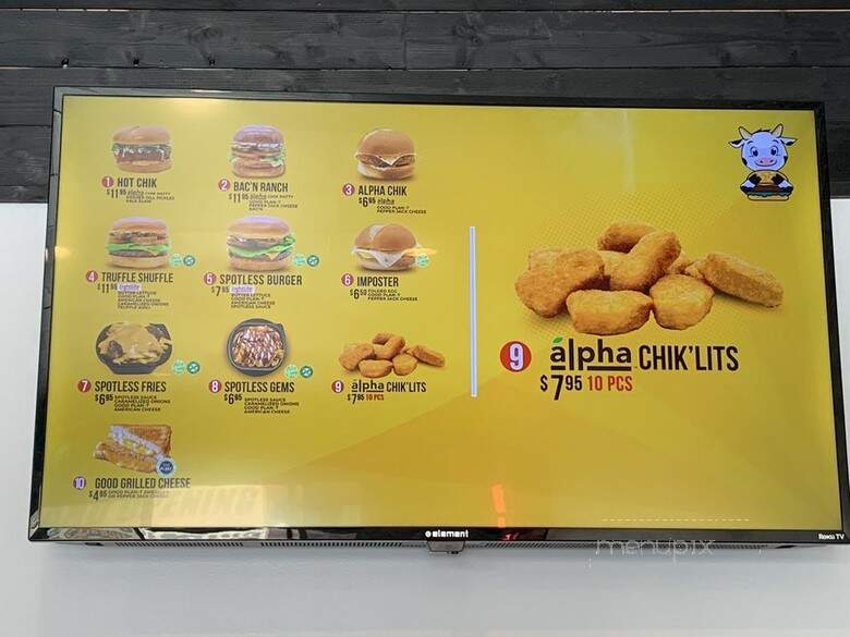 Spotless Burgers - Glendora, CA menu_pic