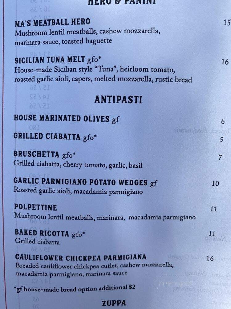 Pura Vita Pizzeria - West Hollywood, CA menu_pic