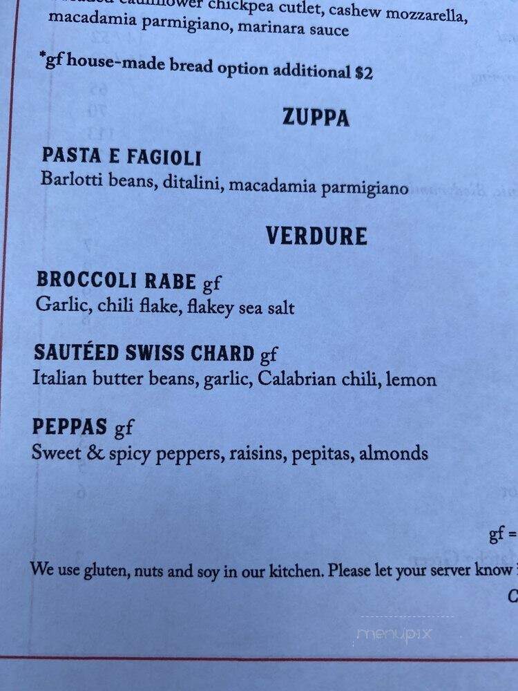 Pura Vita Pizzeria - West Hollywood, CA menu_pic