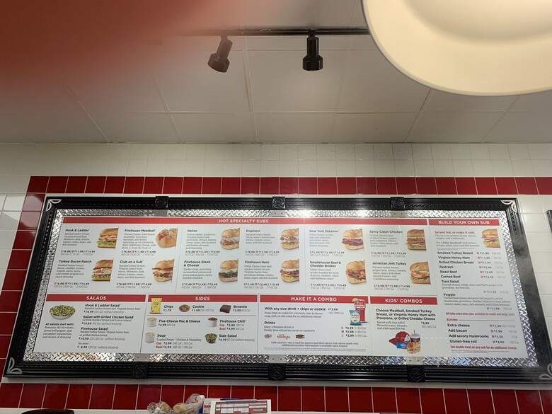 Firehouse Subs - Sacramento, CA menu_pic