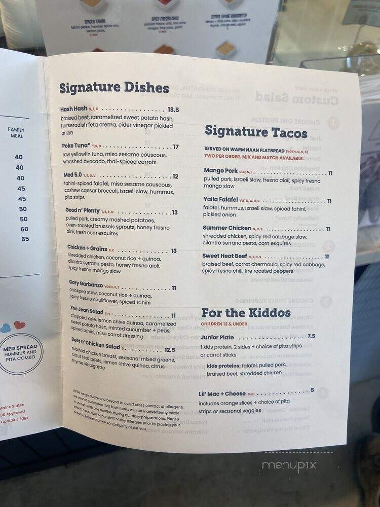 Vessel Kitchen - Sandy, UT menu_pic
