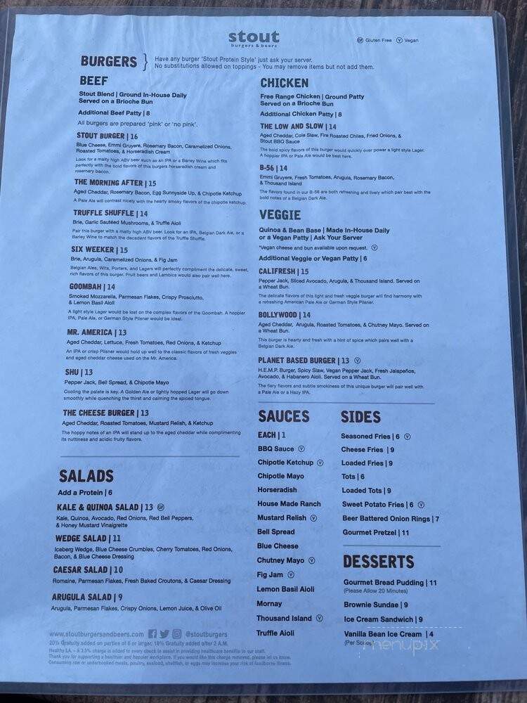 Stout Burgers & Beers - Palm Springs, CA