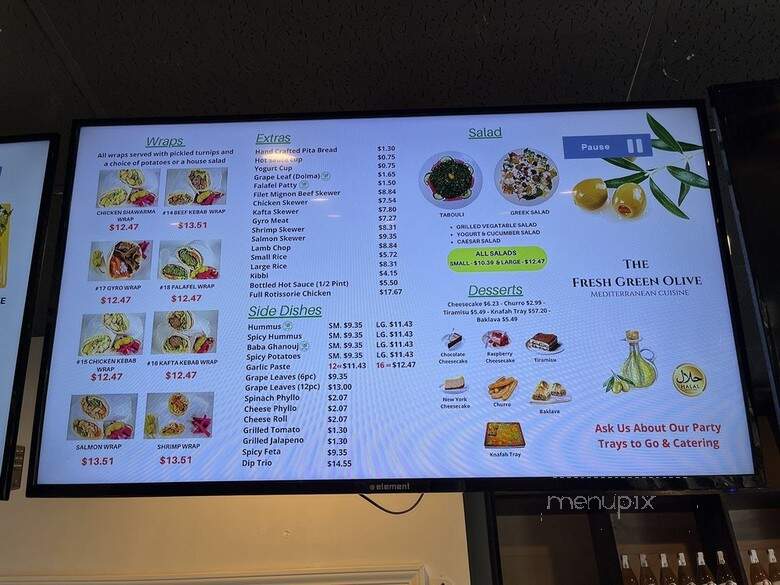 The Green Olive - Huntington Beach, CA menu_pic